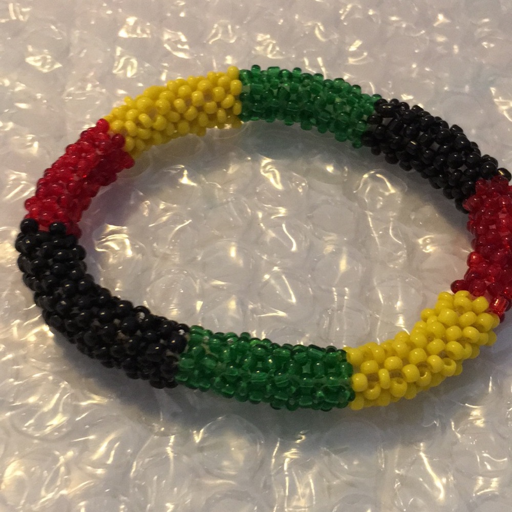 Vintage Rasta beaded bracelet